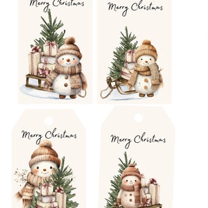 3x5 Christmas gift tags, 12 designs in all
