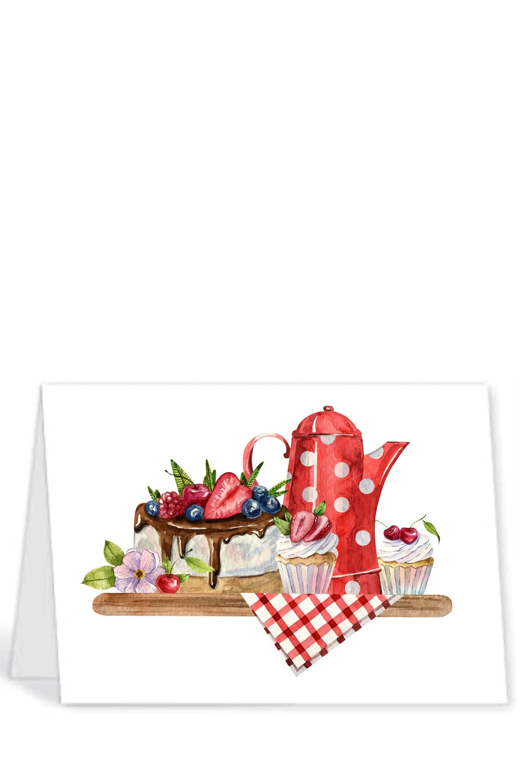 Blank Note Card, Printable Card, Greeting Card, Instant Download ...