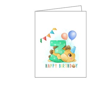 Alles Gute zum Geburtstag, alles Gute zum Geburtstag Karte, Geburtstag, 3. Geburtstag, Kinder Geburtstag, sofortiger Download, druckbare, digitale Karte, Geburtstagskarte