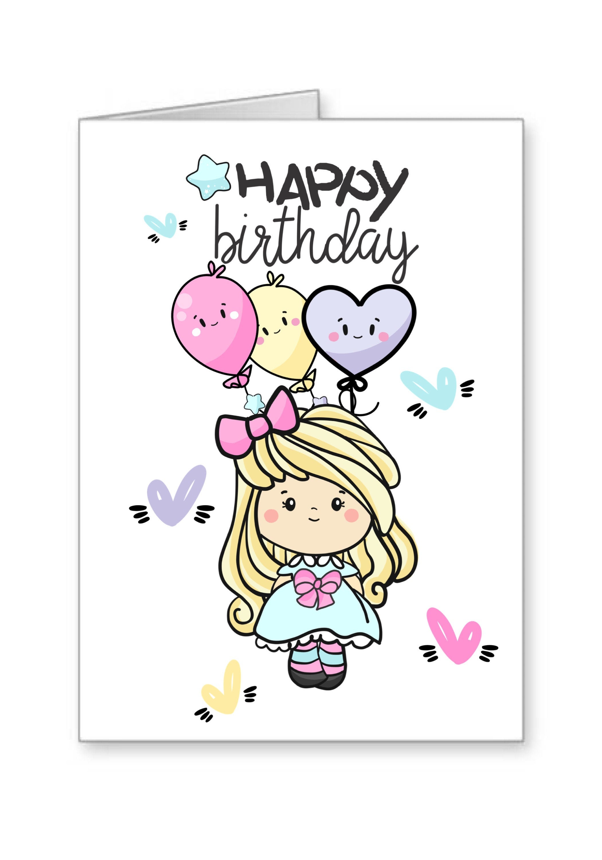 5x7 Happy birthday, birthday, birthday card,instant download, printable, instant download, greeting card, happy thoughts,
