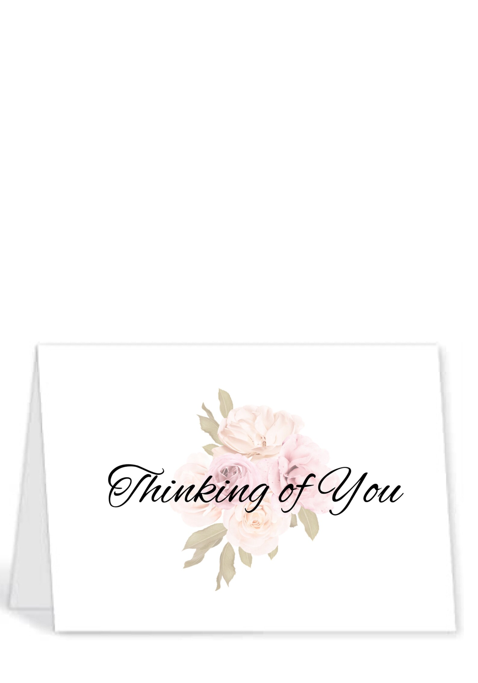 5x7 Thinking of You Blank Note Card Happy Thoughts Greeting Etsy UK