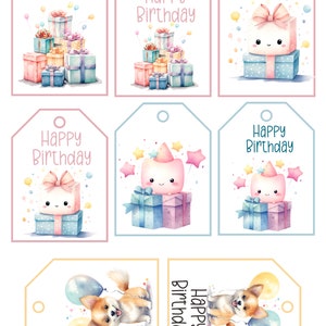 8 gift tags 2.5x3.5