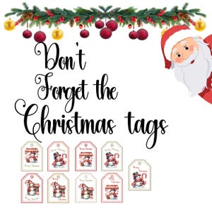 Christmas gift labels, 3.25x2.5 9 in total. Instant download, printable, snowman, winter, Christmas,