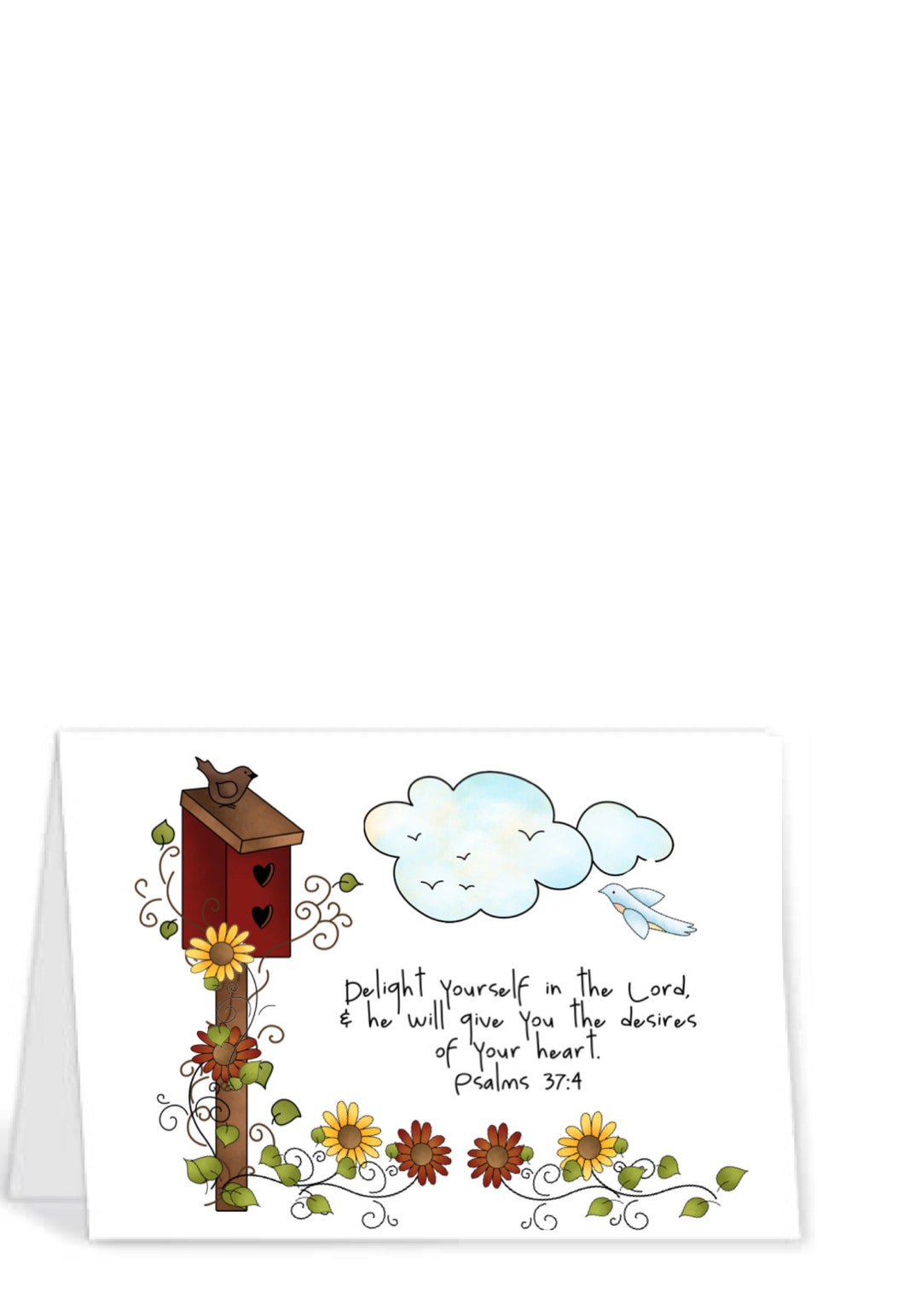 Blank Note Card, Printable Card, Greeting Card, Instant Download ...