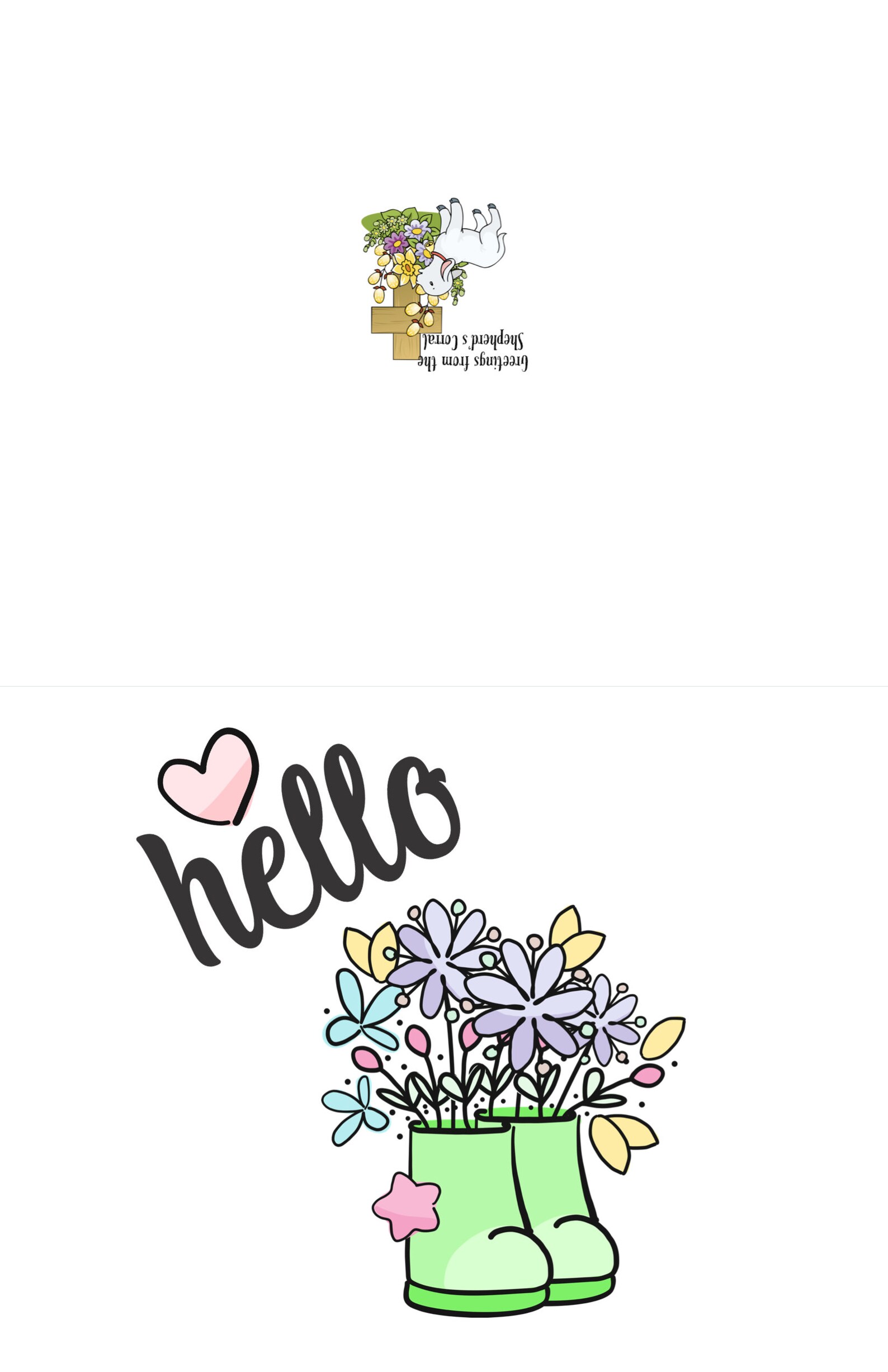 5x7 Blank Note Card, Note Card, Printable, Greeting Card, Happy