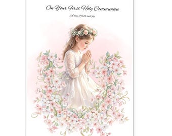 Biglietto per la Prima Comunione stampabile / download immediato