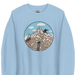 Yeti Mountain Crewneck Sweatshirt | Mount Everest Shirt | Magical Attractions Hoodie