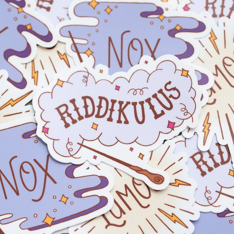Riddikulus Spell Vinyl Sticker Harry Potter Sticker Etsy