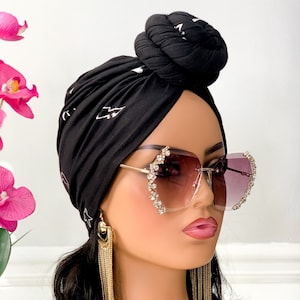 Pretied Turban | Pretied Head Wrap | Alopecia Scarfs | Headwrap For Hair Loss