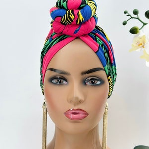 Pre-tied Turban | Handmade Pretied Headwrap | Stay in Place Scarf | Turban Hat | Beautiful Head Wrap| Alopecia Head Wraps