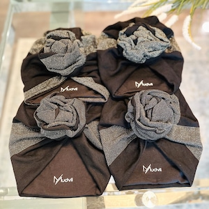 Pre-tied Turban | Pretied Headwrap | Flower-Design Headwrap | Turban Hat | Women Head Wrap | Alopecia Head Wraps
