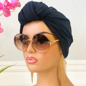 Pretied Knotted Turban Head Wraps For Women Hair Cover Gift For Loved Ones image 3