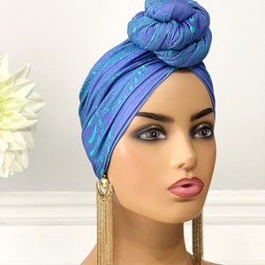 Pre Tied Turban | Pre Tied Head Wrap | Women Turban | Head Wraps For Chemo | Boho HeadWrap | Gift for Women, Mom, Wife