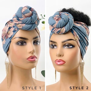 Pretied Turban | Pretied Headwrap | Cap For Chemo | Alopecia Scarfs | Chemo Gifts For Wife, Mum