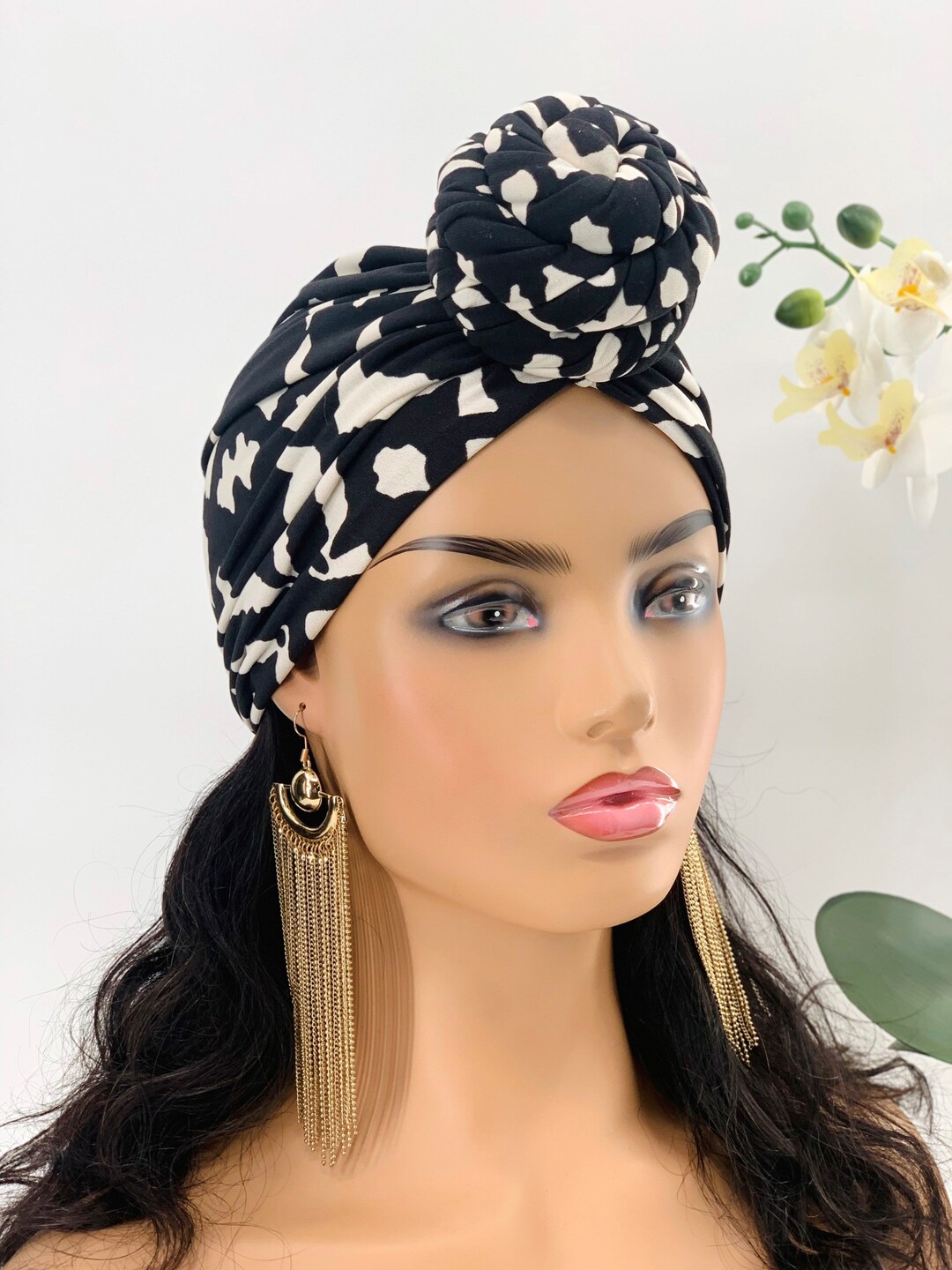 Pre Tied Turban Pre Tied Head Wrap Women Turban Head Wraps for Chemo