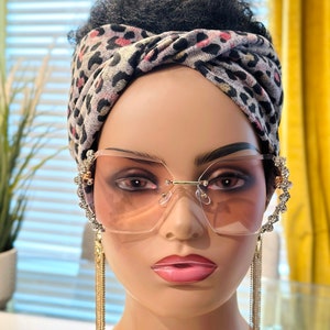 Twist Headband | Yoga Headband | Leopard Print Headband | Workout Headband