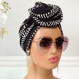 SATIN LINED Pretied Turban Hat | Ladies Everyday Pretied Turban  | Easy To Wear Turbans | Alopecia Scarfs | Chemo Turban
