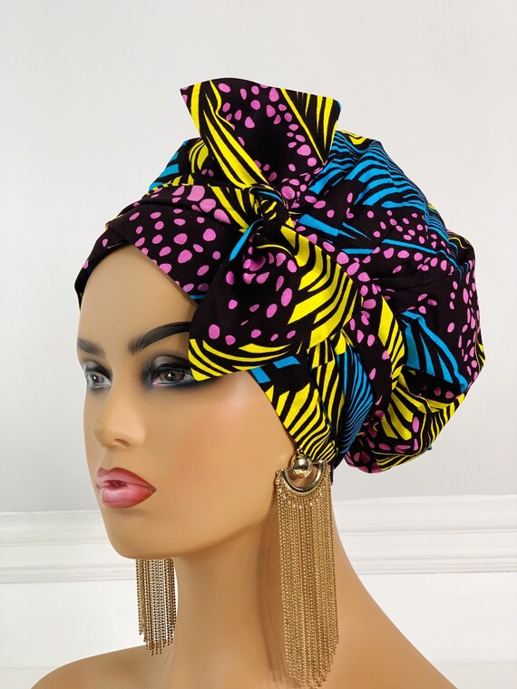 Headwrap Bonnet Headwrap African Print Straight Piece | Etsy