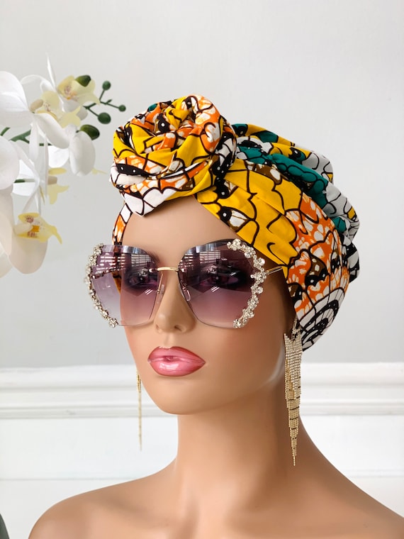 2-piece Bonnet Headwrap | African Print | Ankara Turban  display picture 1