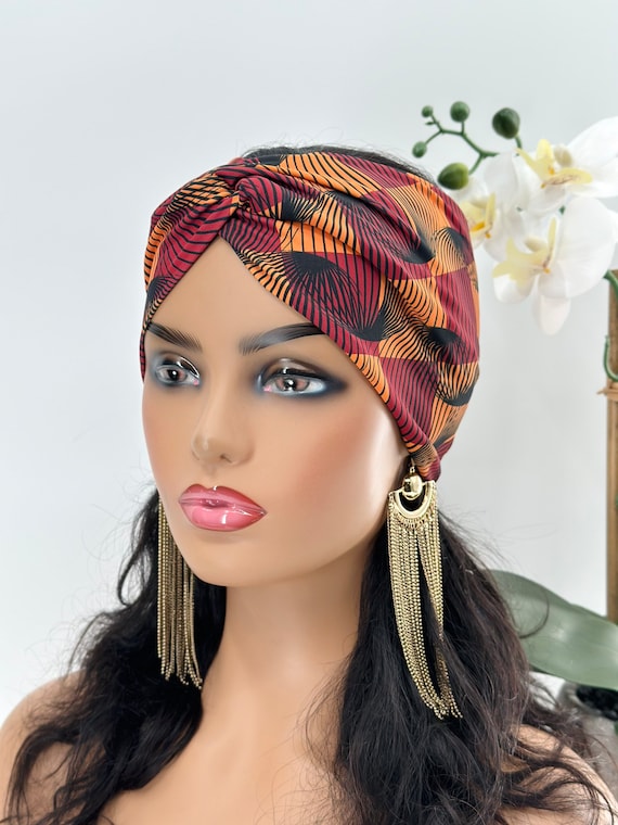 African Headwrap How To Wear Turban Knot Headband African Print