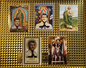 JESUS MALVERDE Santo Narco saint Sinaloa marijuana money stacks