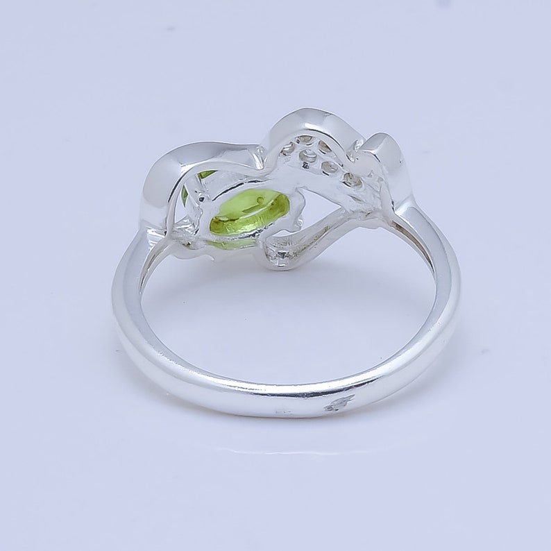 Free Shipping Peridot Natural stone Rings 9251000 sterling silver handmade jewelry Ring