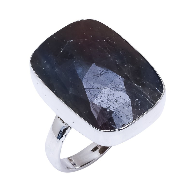 Free Shipping Faceted Labradorite Gemstone Handmade 925 Sterling Silver Ring For Her SR-308 Rings