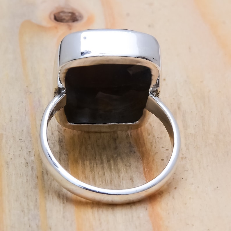 Free Shipping Faceted Labradorite Gemstone Handmade 925 Sterling Silver Ring For Her SR-308 Rings