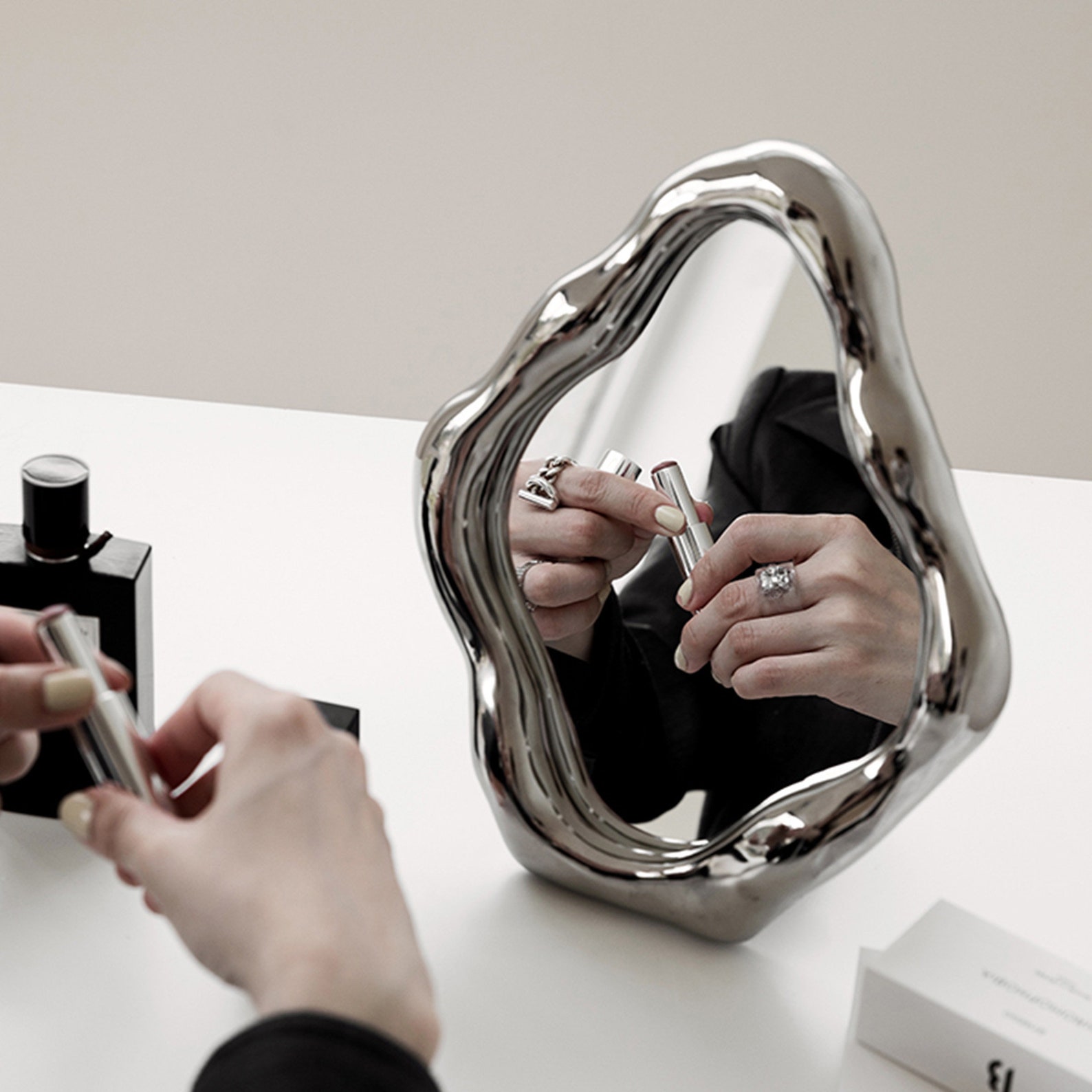 Desktop Mirrors Makeup Mirrors Simple Home Decoration Etsy