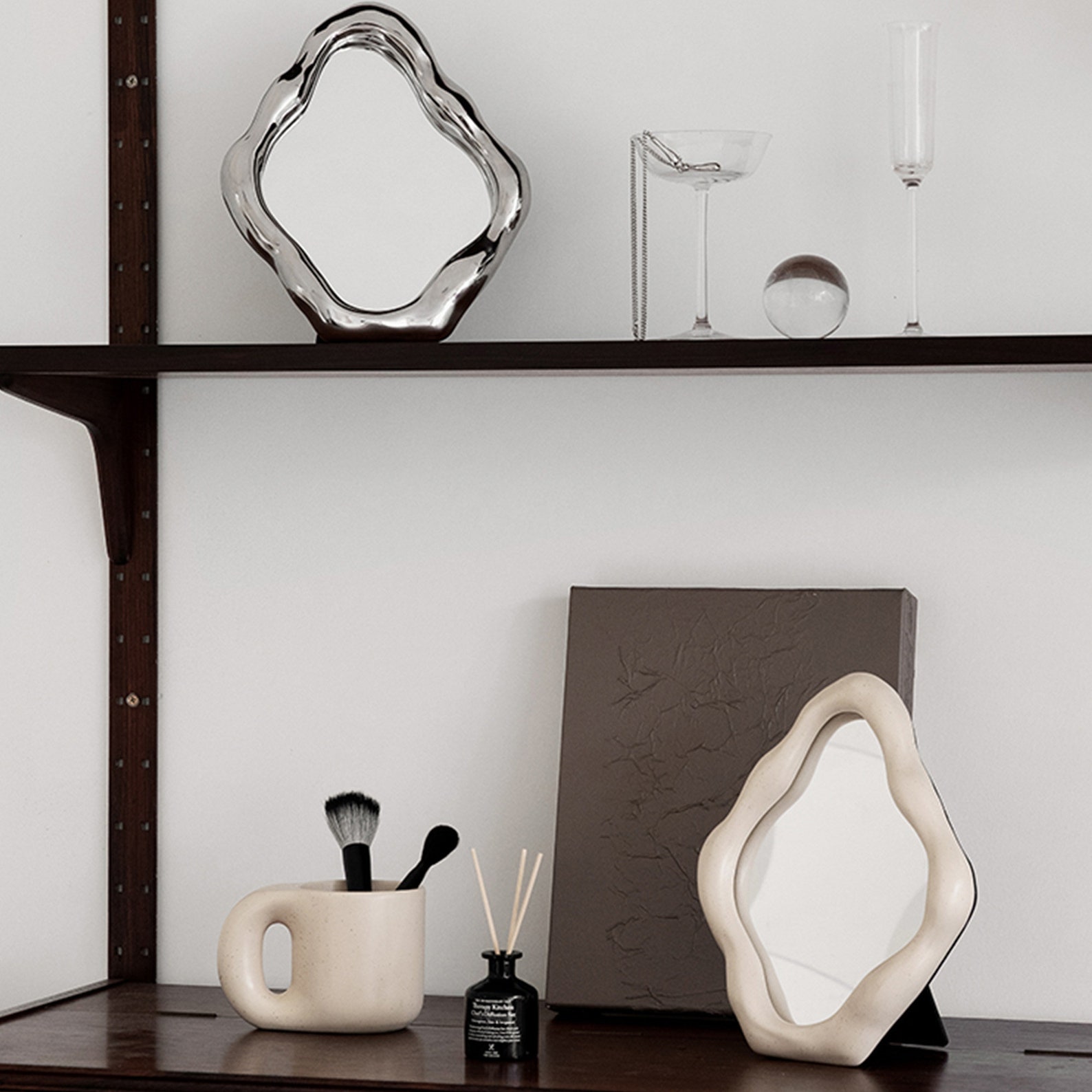 Desktop Mirrors Makeup Mirrors Simple Home Decoration Etsy