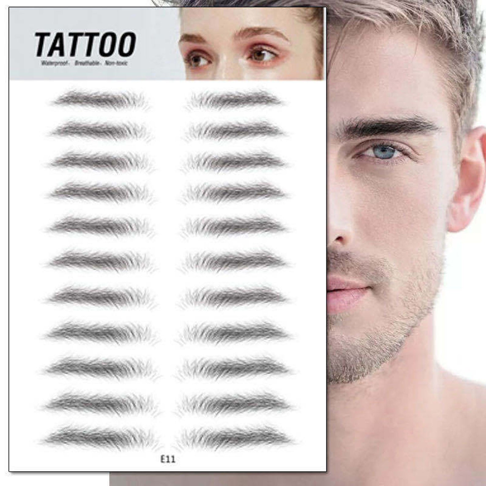 3D Handmade Eyebrow Eyelash Stickers Aterproof Tattoo Etsy