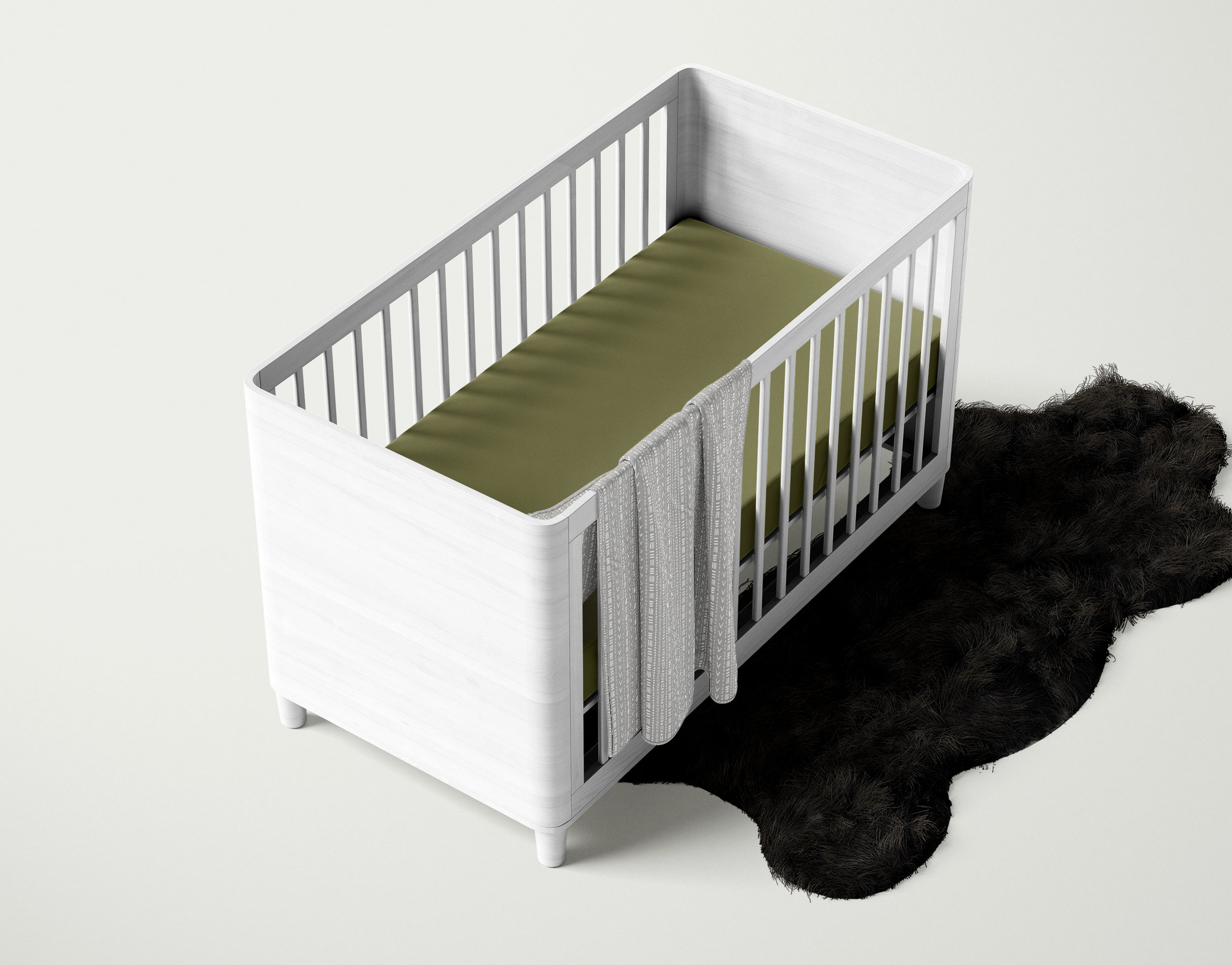 Solid Sage Green Crib Set - Etsy