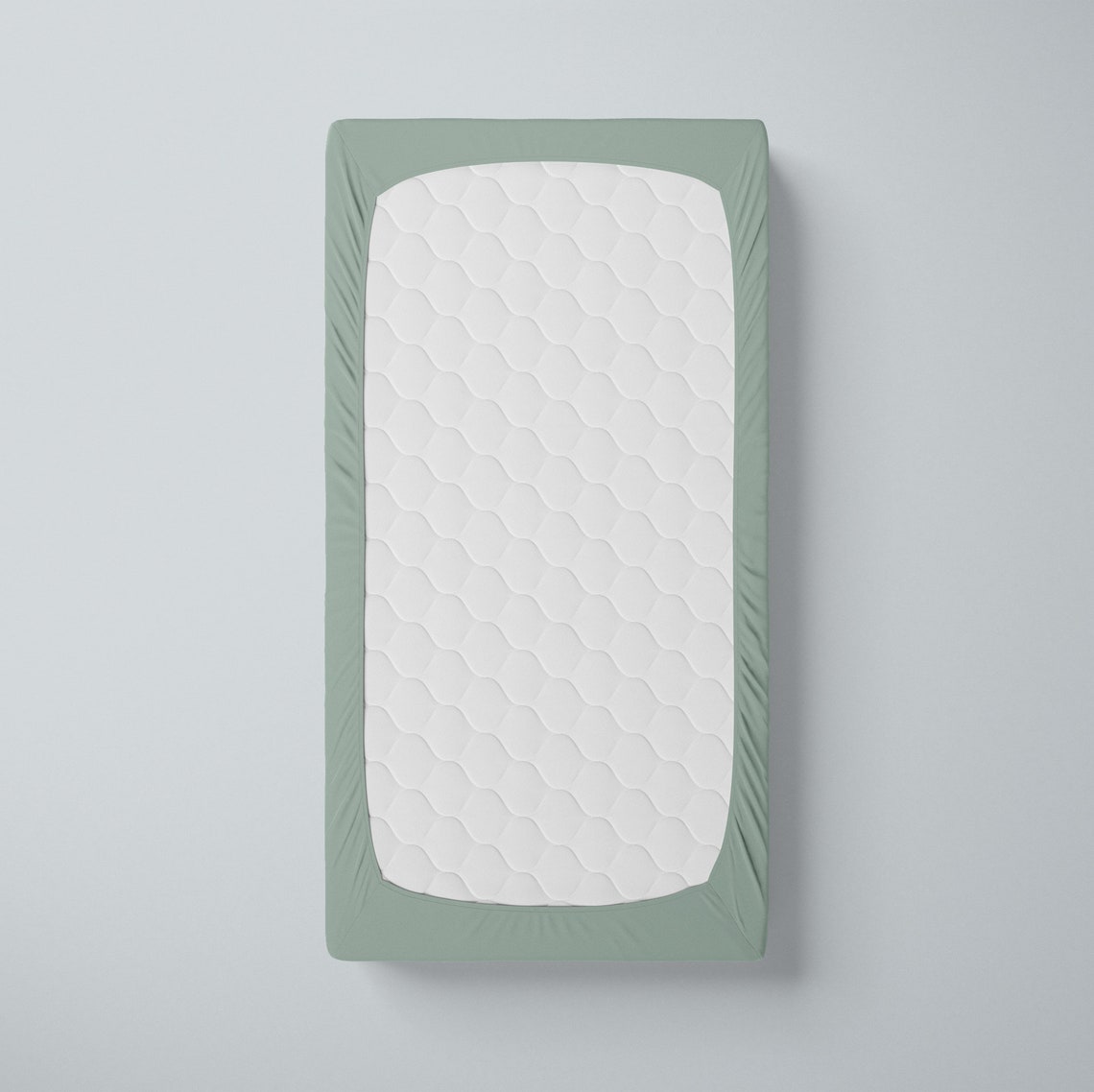 Sage Green Bamboo Crib Fitted Sheet Solid Crib Sheets Baby Etsy