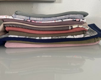 Bamboo Jersey Scrap Bundles, Buttery Soft Stretch Apparel Fabric Remnants, Fabric Scraps, Doll Making, Fabric Supply, Doll Clothes Fabric