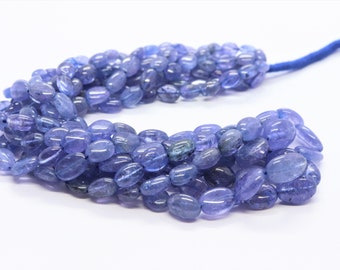 Jewelry Making AAA 16 Exclusive Tanzanite Gemstone Oval Shape Smooth Beads Wholesale Price Handmade Polished Beads 5x7mm Apx