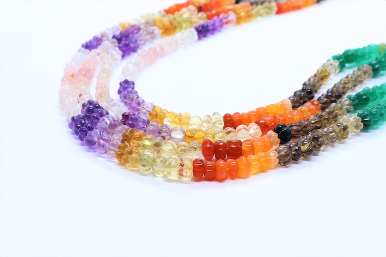 AAA mix semi muti hand carved watermelon 6-7 mm semi multi watermelon beads 16inch natural multi mix beads hand carved beads