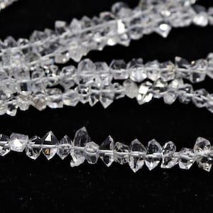 AAA + klare, weiße Herkimer Diamant Quarz Nuggets Perlen, feine Diamant Quarz ungleichmäßig Rohedelstein Perlen, Rohdiamant Perlen, Diamant Perlen