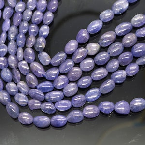 AAA Tanzanite smooth oval beads 5x7-8x12mm Tanzanite oval beads  Natural Tanzanite beads Tanzanite plain beads    Tanzanite Wholesale beads