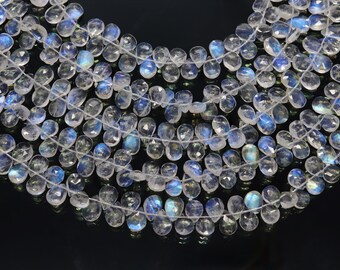 Niziky 620 Perline Briolette In Cristallo 4mm - Rondelle Sfaccettate AB Arcobaleno Per Creazione Gioielli
