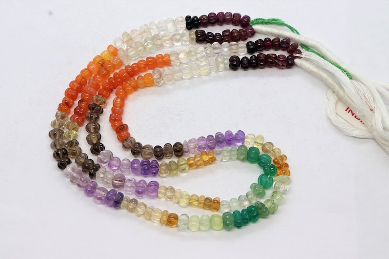 Semi Mix hand watermelon beads 6-7 mm Semi Multi wholesale beads Mix Semi Muti hand carved watermelon Natural Mix Semi Multi watermelon