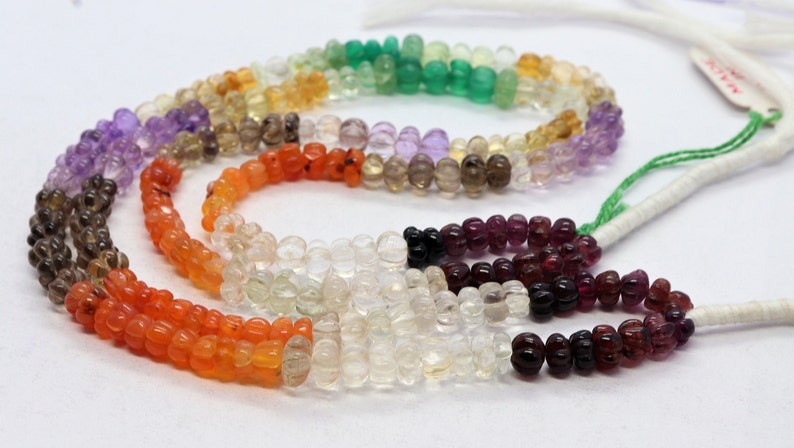 Semi Mix hand watermelon beads 6-7 mm Semi Multi wholesale beads Mix Semi Muti hand carved watermelon Natural Mix Semi Multi watermelon