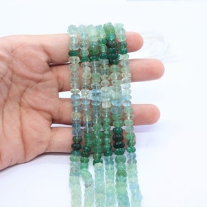 GREEN STRAWBERRY carving rondelle beads Strawberry Quartz melon shape beads Starwberry Watermelon beads Natral Quartz beads for jewelry