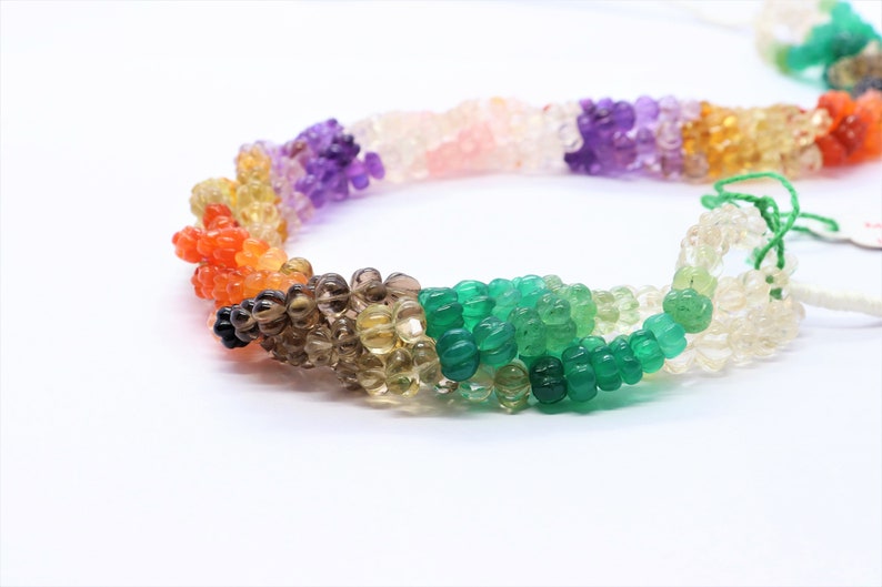 AAA mix semi muti hand carved watermelon 6-7 mm semi multi watermelon beads 16inch natural multi mix beads hand carved beads