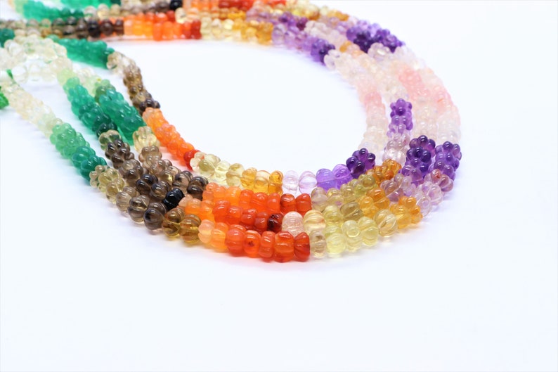 AAA mix semi muti hand carved watermelon 6-7 mm semi multi watermelon beads 16inch natural multi mix beads hand carved beads