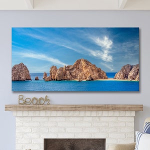 Cabo San Lucas Lover&#39;s Beach Print: Baja Mexico Seascape Photography