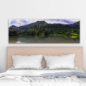 16X24 FRAMED CANVAS PRINT: KOOLAU MOUNTAINS - Magnolia Hawaii