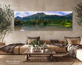 Koolau Mountains Hawaii Print, Majestic Landscape Art for Hawaiian Home Decor