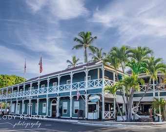 Lahaina Wall Art: Pioneer Inn Photo, Historic Maui Hawaii Photography