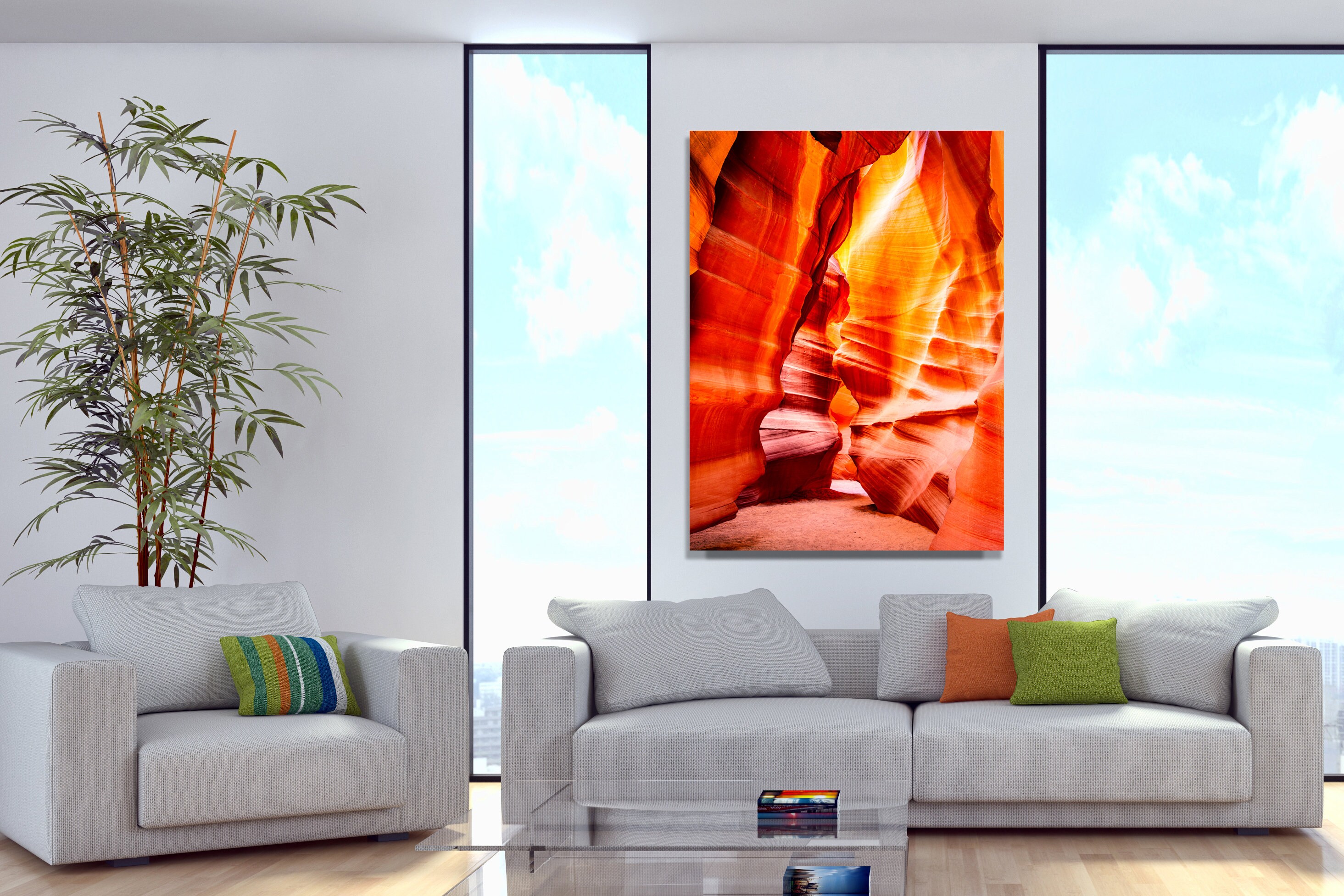 Red Rocks Artistic Design Red Rock Metal/canvas Wall Art Decor Slot Canyon Print - Etsy
