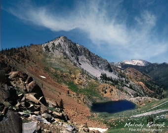 California Print, Scenic Mountain  Photo, Trinity Alps Metal/Canvas Wall Art, California Photography, Rustic Decor